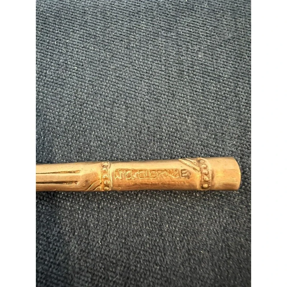 Nickel Bronze Bamboo Cocktail Forks‎ And Knife